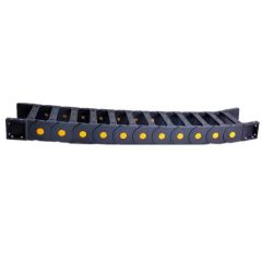 Plastic Semi Closed Drag Chain Cable Carrier Color Black Origin China Trademark OEM HS Code 3926909090 Structure Drag - Image 2