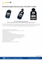 Handheld Digital Refractometer PCE-DRP 2 Coffee Brand PCE INSTRUMENTS Accuracy Brix ±0.2 % Brix Measurement BRIX 0 ... - Image 5