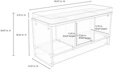 Nova Solid Wooden Living Room Furniture Home Storage Cabinet Shoe Racks - Image 3