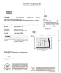 Cutlery SGS certificate from Guangzhou Ruitu Co., Ltd.