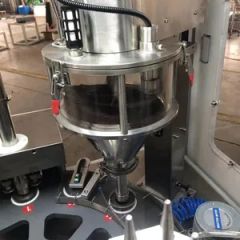 Rotary Coffee Pod Filling and Sealing Machine with Vacuum Feeding System - Image 2