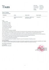 ABS Certificate for A type davit certificate from Zhenjiang Normanship Co., Ltd.