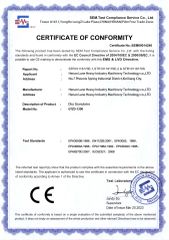 CE certificate from Henan LANE Heavy Industry Technology Co.,Ltd.