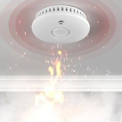 10 Years Battery Operated Smoke Detector Origin China Trademark JBE HS Code 8531100000 Model NO. TSS381A-H Transport Package Color Box - Image 5