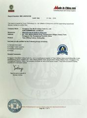 BV / SGS certificate from Dongguan Yize Precision Cutting Tool Co., Ltd.