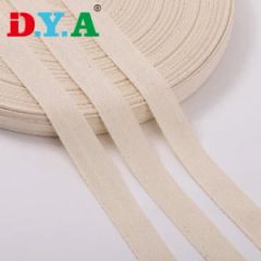 Large Stock Raw White Pure Color Herringbone Cotton Twill Webbing for Bag Garment - Suzhou D. Y. Apparels Accessory Co., Ltd.