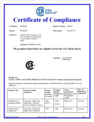CSA certificate from Foshan Orient Industry Co., Ltd.