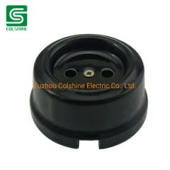 Antiquated Porcelain Flush Mounted Wall Socket Without Ground - Image 4