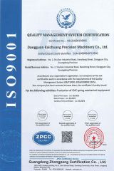 iso9001 certificate from Guangdong Kaichuang CNC Equipment Co., Ltd.
