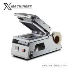 Fast Food Lunch Box Take Away Food Meal Plastic Aluminium Tray Sealing Machine Tray Sealer - Wenzhou X Machinery Co Ltd