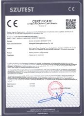 CE certificate of Shanghai Weibang Machinery Co., Ltd – certificate photo, supplier certificates section