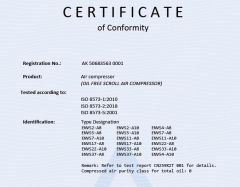Gardrner Denver certificate from Kopa Trading (Shanghai) Co., Ltd.