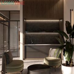 Wood Grain Space Saving Small Apartment Kitchen Cabinet Fixed Fixed Condition New Color Customized Warranty 2 Years Trademark longtime - AIS SMARTI LLC