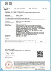 REACH certificate from D&A Rubber Industries Ltd.