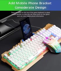 Mechanical Wired RGB Backlit Gaming Keyboard with Multimedia Function + 4D Optical Mouse Combos Gamer Laser Engrave Keyboard - Image 4