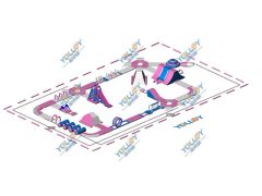 Floating Water Inflatable Obstacle Course Aqua Park - Image 3