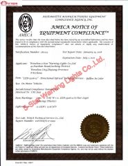 SAE certificate from Wenzhou 5-Star Warning Lights Co., Ltd.