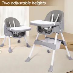 Adjustable Convertible Feeding Baby High Chair Origin China Trademark MU Color Light Gray Model NO. BW25910-6 Care Instructions Hand Wash - Image 6