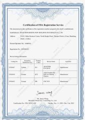 Certification of FDA certificate from Shandong Guard Zenith International Trade Co., Ltd.