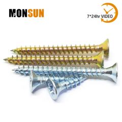 Steel Chipboard Screw Multiple Material Screws Grade 10.9 Origin China Groove M Word HS Code 731814 Trademark OEM, ODM Model NO. - Image 1
