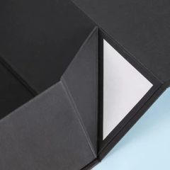 Unique Black Rectangular Cardboard Packaging Lid and Base Gift Candle Boxes - Image 2