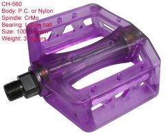 Bicycle Pedal Model NO. CH-560 Bicycle Pedal Material Plastic Payment Terms: L/C, T/T, - Image 1