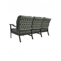 Weather Resistant Gray Outdoor Sofa for Patio Decor - Image 2