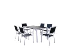 Outdoor Furniture Aluminum Frame Dining Set 4 PCS - Image 6