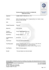 FDA certificate from Xiamen Great Dragon Co., Ltd.