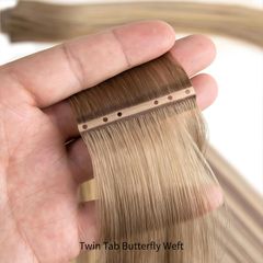 Twin-Tab Butterfly Weft Hair Extensions - Image 1