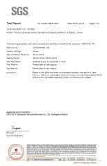 ROHS Report certificate from Jaye Heater Technology (Huizhou) Co., Ltd.