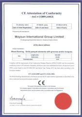 CE Attestation of Conformity certificate from Moysun International Group Limited