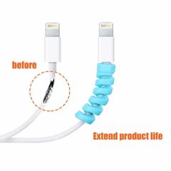 Silicone Spring Cable Protector, 4 Channels Color Any Shape Round Length 1.5 m Weights 50 Grams Packaging Type Box No of Channels 4 - Image 3