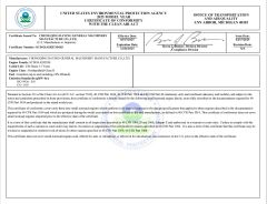 EPA003 certificate of Chongqing Daying General Machinery Manufacture Co., Ltd. – certificate photo, supplier certificates section