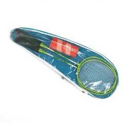 Steel Badminton Rackets Set with Plastic Shuttlecocks with Two Rackets and Cover Bag - Image 5