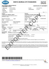 SGS certificate from Zhangzhou Jialong Technology Inc.