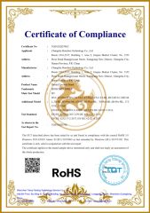 RoHS certificate from Changsha Honchon Technology Co., Ltd