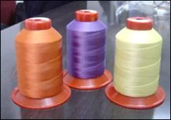 Poly/Poly Core Spun Yarn Origin China HS Code 540110 Pattern Raw White Port: Tianjin, China Feature High Tenacity Material 100% - Image 1