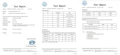 TEST REPORT certificate from Ningbo Great Industry Co., Ltd.