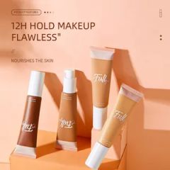 Liquid Makeup Waterproof Oil Control Concealer Hidden Foundation Foundation Powder Wet Bb Cream Foundation Cream - Image 2
