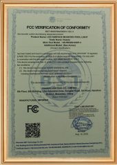 FCC-LED Surface Mounted Pool light certificate from Shenzhen Huaxia Lighting Co., Limited
