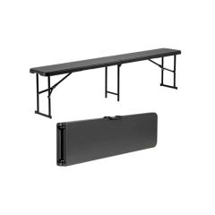 183cm Portable Long Outside Recycled Plastic Picnic Park Benches - Image 4