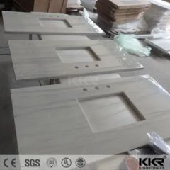 Artificial Stone Worktop Vanity Top Trademark KKR Colors 100 Colors Design Customized HS Code 6810999000 Size up to - Image 5