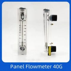 1 40g Gas Flowmeter with Adjustable Valve Air Rotormeter Panel Liquid Flow Meters - Image 3