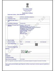 GST certificate from Elevate International