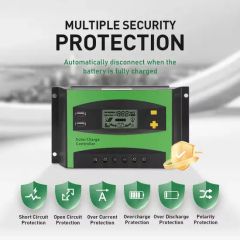 12V 24V 48V 50A 60 AMP Pump Controllers Regulator PWM Solar Panel Charge Controller for PV Module System with WiFi - Image 2