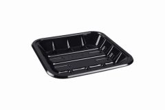 Black and Transparent Pet Plastic Fresh Fruit Vegetable Packing Tray Stackable Perfect Quality Fresh Food Packing Tray - Image 2
