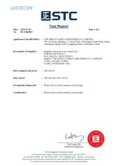 Certification certificate of The Great Family Industries Co., Ltd. – certificate photo, supplier certificates section
