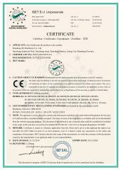CE, water drilling machine certificate of Shandong JK Machinery Co., Ltd. – certificate photo, supplier certificates section