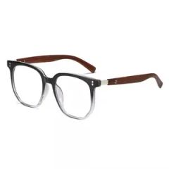 New Retro Wood Grain Leg Anti-Blue Light Optical Frames Tr90 Material Round Nail Frame for Men and Women - Image 4